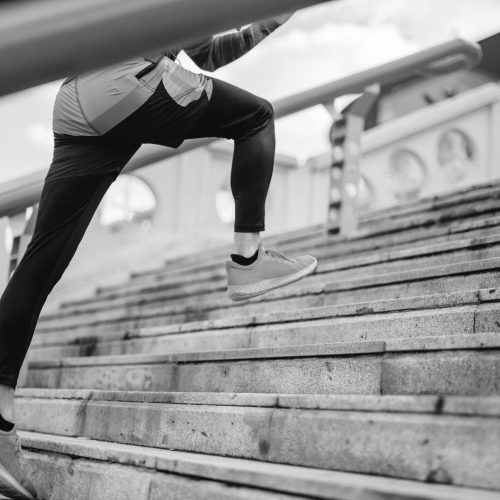 Man running outdoors