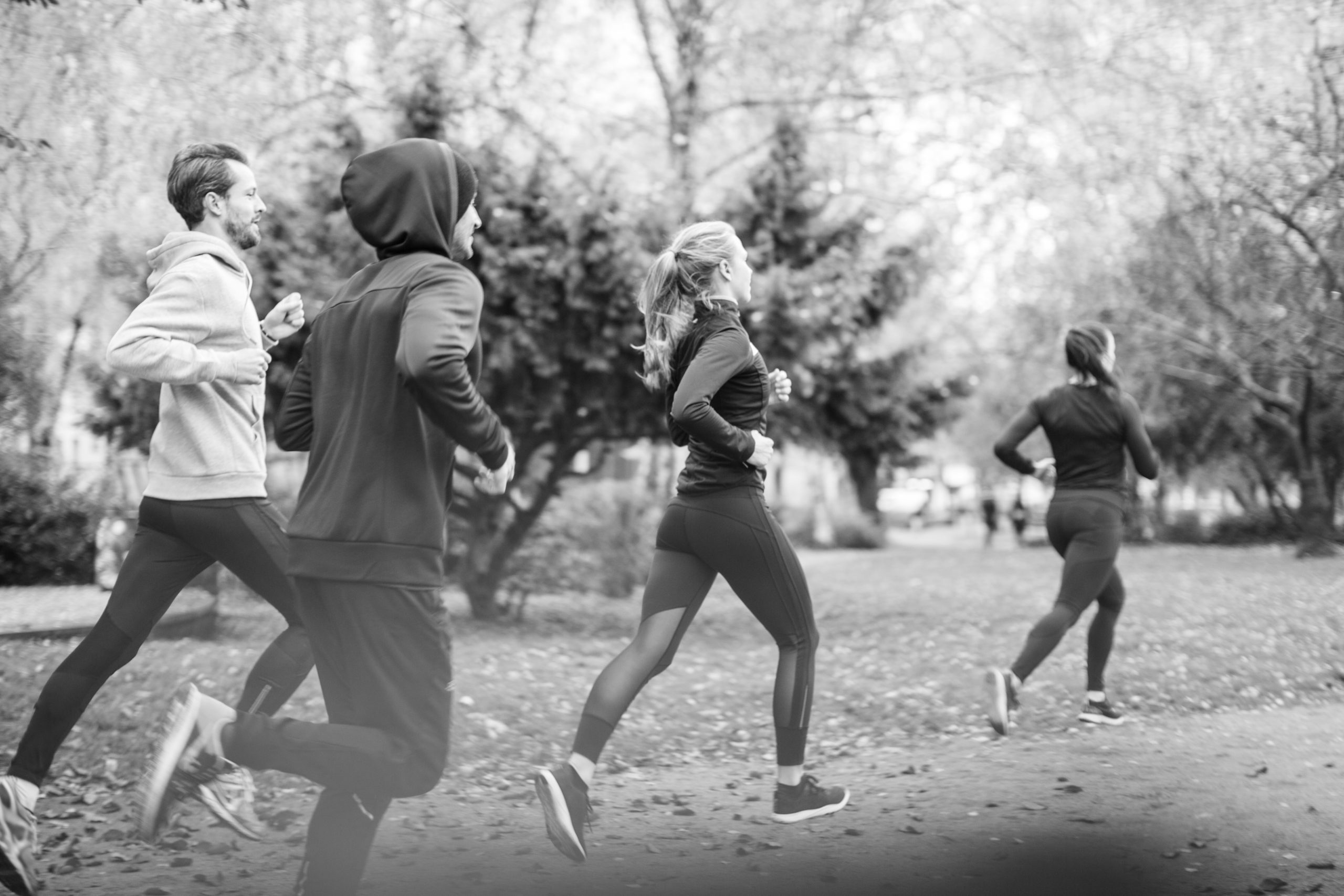 cours en plein air footing