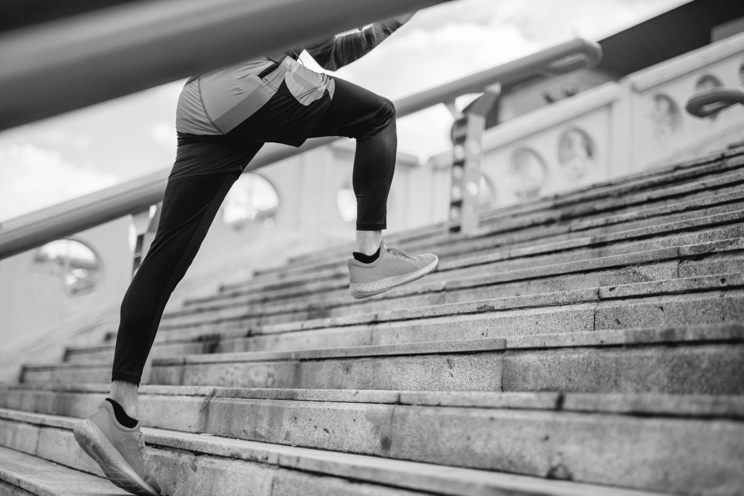 Man running outdoors